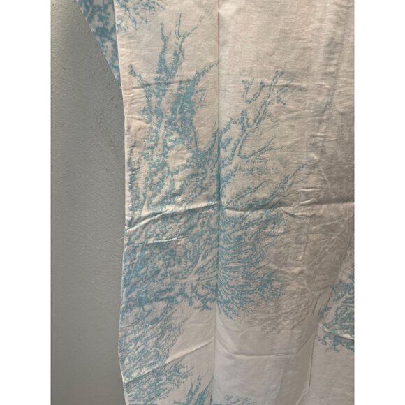 MODAPOSA Embroidered Summer Dress or Kaftan Beach Cover-Up Aqua Blue - Picture 6 of 10